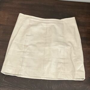 Chic Cream Mini Skirt